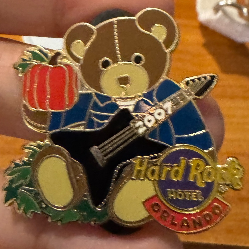 Hard Rock Hotel 2007 Orlando Bear with Black and Gold Accents
